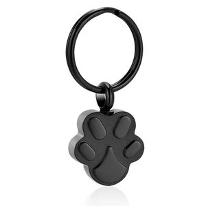 Pet Cremation Keychain for Ashes Rostfritt stålhänge Keepsakemation Keychain Memorial Pendant