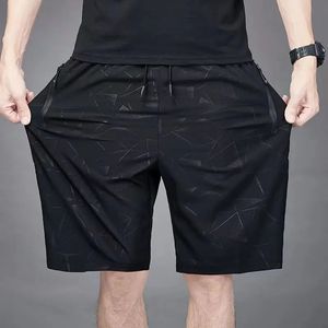 Mens Printing Thin Loose Youth Casual Pants Summer Elastic Waist Allmatch Sports Shorts Street Trend Men Clothing 240520