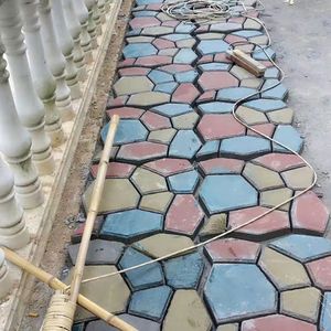 DIY PATH MAKER PAVER MOLTS STONE TRICK Betong Mögel Betong Cement Walk Garden Path Paver Paver Återanvändbara uteplatser
