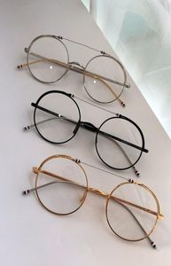 910 berühmte runde optische Brille Klassiker Vintage Circle Rahmen Tenperament Brillen Trend verkaufen Stil Flat Light Eyewear8378303