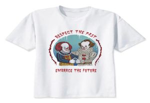 IT Clown Pennywise T -Shirt Männer Sommer T -Shirt Boy Print T -Shirt Men039s T -Shirt Anime Hip Hop T Shirt Marke Kleidung weiße Farbe 9448501