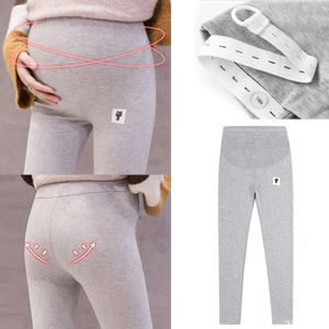 Maternity Leggings Adjustable Waist Pregnant Women Pregnancy Clothes Pants Ropa Mujer Embarazada Premama Enceinte Soft Slim L2405