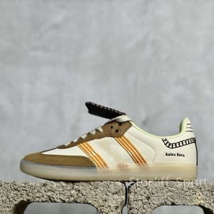 Designer Wales Sam Bas Bonner Casual Shoes Casual Shoe in pelle Originali OG Fashion White Yellow Brown Platform da donna Sneaker Sneakers Schema di alta qualità IG5888