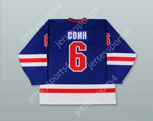 Custom SERGEI SOIN 6 SOVIET WINGS BLUE HOCKEY JERSEY Top Stitched S-M-L-XL-XXL-3XL-4XL-5XL-6XL