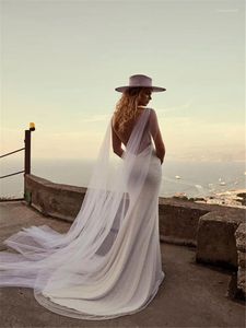 Veli da sposa un set: due pezzi Accessori per la spalla per spalla per matrimoni lunghe velo lunghezza cattedrale