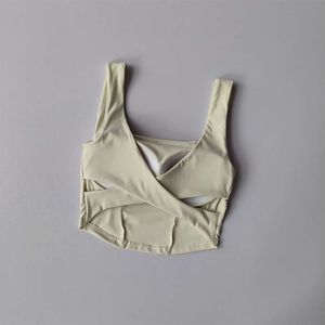 Tazza monopezzo croce posteriore sportivo canotta da donna da donna che corre il reggiseno da yoga traspirato