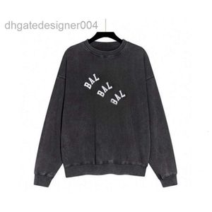 2024 Balencigaa bb bl Hoodies 스웨터 연합 캐주얼 씻은면 셔츠 여자 남자 거리 긴 소매 s-2xl l0vr