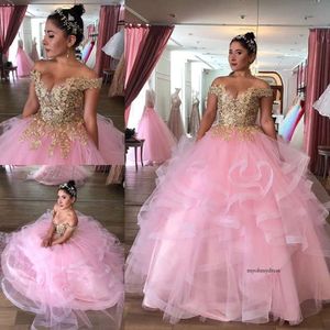 Розовые кружевные бисеры дешевые платья quinceanera