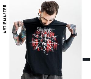 Skull Distressed Printed TShirt Mens Heavy Metal Music Band Rock Tank Top Vest Hip Hop Punk Swag Sleeveless Tee Shirts9921173