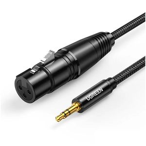 Kable komputerowe Złącza XLR do 3,5 mm mikrofon o HiFi żeńskie mini podnośnik Aux mikrofon dla kamer kamer DSLR DOSTALNIE DOSTĘP