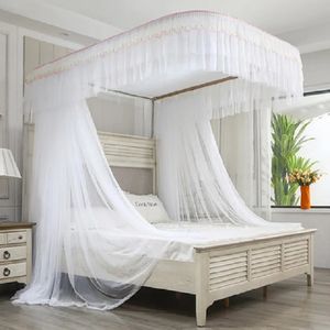 U-shaped track guide rail mosquito net household thickened and densified easy to disassemble wash No Bracket 2.0m bed 240521