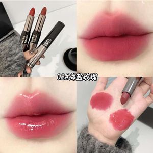 Double headed fixed color raincoat lipstick matte velvet lipstick plain lip gloss affordable mirror long-lasting moisturizing for students