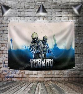 Escape from Tarkov Flag Banner Art Home Decoration Hanging Flags 4 Groments in Corners 35ft 96144CM Målning Wall Art Print POS7166235