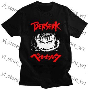 Mężczyźni Berserk jelits T-shirt manga manga z krótkim rękawem manga berserk vintage tshirt letnia oddychająca nadruk nadruk zwykły berserk tshirt D164