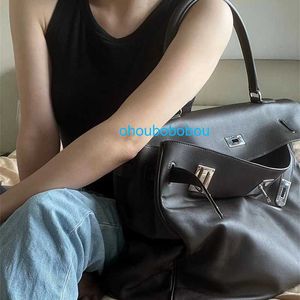 Customized Totes Ky Luxury Leather Handbag Large Capacity Business Trip Shoulder Bag Large Luggage Bag Womens Leather Oversized Bag 50 Soft L with logo OHTN