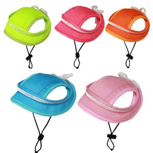 Hundkläder runt Brim Princess Pet Cap Fashion Beteckna Justerbar Bow Tie Sombrero Hat Mesh Baseball Caps