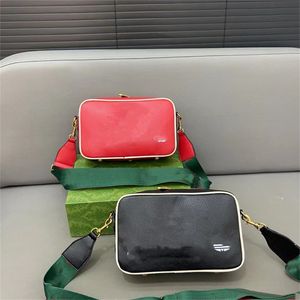 Designers bag Men Luxurys Shoulder bag Women Cross Body Bags Ladies Classic Handbag Red and green Striped Wide Shoulder Strap Bags Letter Pattern