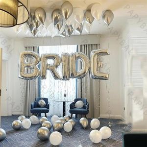 Украшение вечеринки 57pcs Sliver Theme Bride, чтобы стать свадебным шаром гирлянды, комплект для свадебного душа годовщины День святого Валентина фестиваль