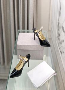 Saltos de grife feminino sapatos de vestido de luxo de luxo de luxo de 65cm de 85cm de 105cm de sapatos de sapatos de sapatos pontiagudos da festa de casamento de fundo Sneak5947138