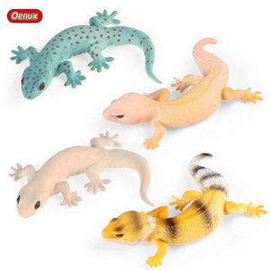 Novelty Games Oenux Ny simulering Wild Reptile Animals Action Figurer Lizard Model Figurer Kids Education Congnitive Scene Decoration Toy Y240521