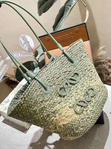 ICare Maxi Tote Torka Projektantka Kobiet luksusowa torebka Raffias ręcznie wysunięta słomka torba wysokiej jakości plażowa torba na plażę Torba na zakupy ramię 5a