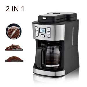 Kommerzielle Bohne zu Cup Drip Coffee Maker programmierbares Espresso Smart Coffee Maker Machine mit eingebauten Bohnen Mühle