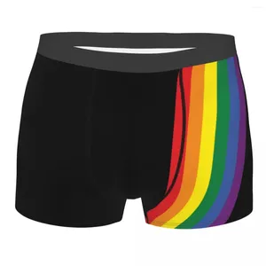 Cuecas personalizadas arco -íris orgulho lgbt boxers shorts homens transgêneros lésbicas gays lésbicas moda