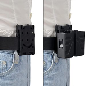 2pcs taktische Gürtelclips -Waffenordner für Messerscheiden Pistol Magazin Holsterzubehör verstellbares Magazinregal Set Coldre Set Coldre