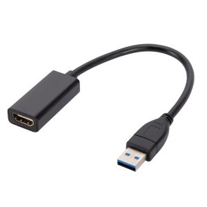 USB to HDMI-Compatible Adapter 1080P USB 3.0 to HDMI Video Converter For Windows 7 8 10 PC Laptop Desktop Monitor Projector HDTV
