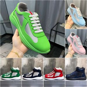 America Cup Sneakers Designer high-top Sneakers Fashion Men Women Casual sports shoes luxury Net cloth leather rubber outdoors Sneakers Size 35-47