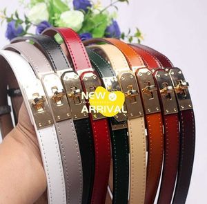 HREMMS High End Designer Belts for damski pasek damski skórzana spódnica do dekoracji prosta i wszechstronna czarna cienki pas z dekoracją z paska oryginalne 1: 1 z logo