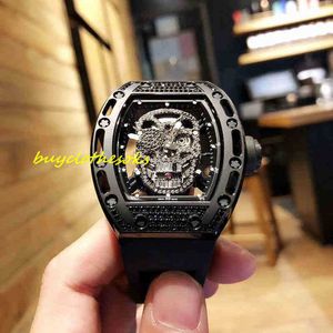 Luxury RM Wrist Watch Designer High-End Watch Men's Casual Watch Wine Barrel Automatisk mekanisk klocka 2v7e