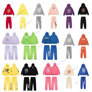 Hoodie Designer Hoodie Trailsuit Hoodies Tasarımcı SP1der ABD Boyut S M XL Köpük Baskı Saf Pamuk Pullover Hoodies Erkekler İçin Siyah Pembe Tasarımcı Hoodies Kadınlar Web Lpm