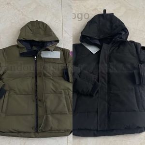 Designer Canadian Parkas Winter Jacket män tjocka ner jackor homme jassen chaquetas parka yttre kläder herrar chaqueton kappa utomhus huva fyra s