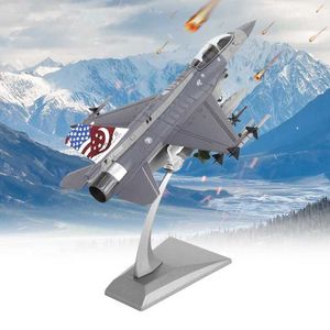 Flygplan Modle 1 72 Skala F-16D Fighter Attack Aircraft Metal Fighter Militärmodell Die Casting Aircraft Commemorative Collection eller Gift S5452138