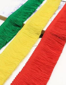 25M Long Fringe Lace Tassel Polyester Lace Trim Ribbon Latin Dance Skirt Curtain Fringes for Sewing Clothing Accessories tassel9673334