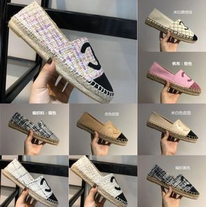 مصمم أحذية صندل Classic Lady Platform Flaterman Flat Flat Women Straw Bottom Bottain Boat Shoes أحذية مزدوجة خطاب متداخلة 5030996