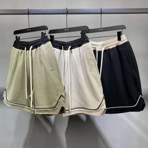 High Street Instagrams same hip-hop style cotton woven inner lining with hemmed shorts elastic waist tie shorts shorts