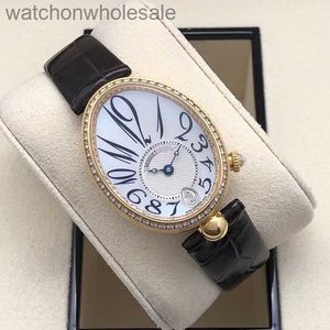 AAA Luxury Breguat Watches Designer للنساء عالي الجودة فرقة جلدية جديدة ملكة نابولي 8918BA58864D00D Watches Men Designer