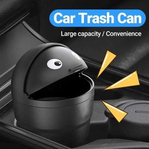 Car Organizer General Motors trash can automatically organize storage bins with a swinging lid cute mini car leak proof car trash can T240521