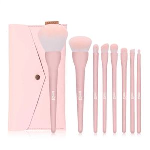 MSQ 8pcs pincéis de maquiagem rosa conjuntos de pó de fundação Blusher Moda Profissional Make Up Candy Cosmetic Tool com bolsa 240521