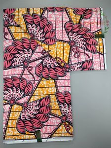 Veritable Super Real Wax Pagne d Printed African Fabric Dutch Dress P Hollandais 100% Cotton 6 Yards 240511