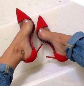 Fashion women Casual Designer lady red patent real leather new pointy toe high heels pumps party shoes bride shoes 10cm wedding dr3662926