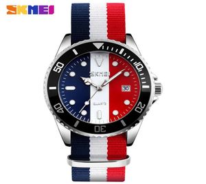 Skmei Men Quartz Relógios de moda Casual Watches Nylon Band Data Auto Relógio Relógio Relógio Elegante Sport Mens Relógio 91332939608166