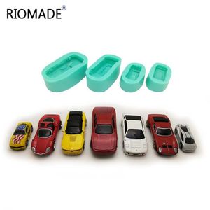 Car Shape Silicone Mold Cake Decorating Tools Sports Racing Car Chocolate Cupcake Fondant Molds Polymer Clay Baking Mould