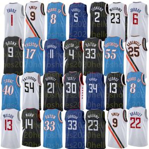 Custom basketball jersey 2024 Jackson Leonard Kennaed Ibaka Wall Bledsoe George Mann Preston Winslow Brown Moon Covington Powell Batum Zubac Hartenstein size S-2XL