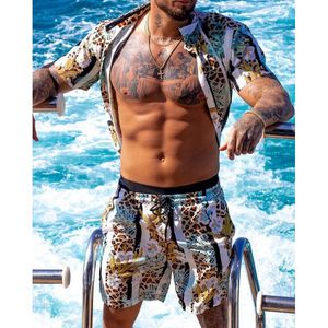 Мужские спортивные костюмы мужчины устанавливают летние повседневные шорты Мужские рубашки плюс размеры s m l xl 2xl 3xl 4xl 5xl Hawaii Fitness Fitness Outdoor Set Set Set Set Set Set Relave