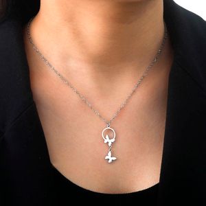 Rostfritt stål halsband fjäril eleganta hängen designkedja choker mode halsband för kvinnliga smycken gåvor