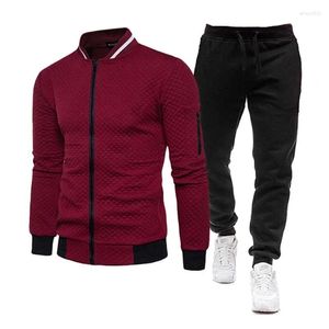 Pista da uomo trackuit trackeemen sportskear set marchio da uomo tracce abiti da fitness sport sportness abbigliamento da due pezzi pantaloni per giacca a maniche lunghe casual