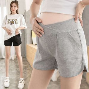 Summer High Waist Loose Safety Shorts for Pregnant Women Plus Size Maternity Briefs Adjustable Pregnancy Underwear Pants L2405